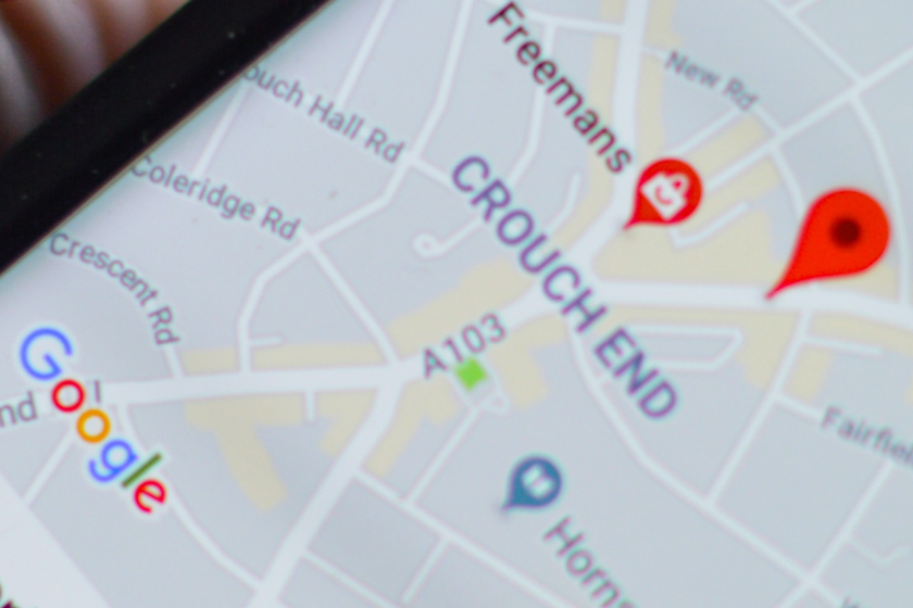 Google map iphone